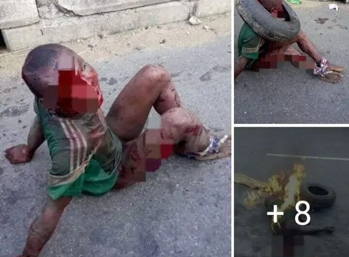 So Sad 7-Years Old Boy Beaten And Set Ablaze For Stêaling Garri In The Market (See Photos)