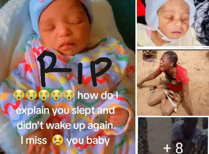 “How Do I Explain You Slept You And Didn’t Wake Up Again” – Nigerian Lady Weep Bitterly After Her 6-Month-Old Baby ddied In His Sleep (Video)