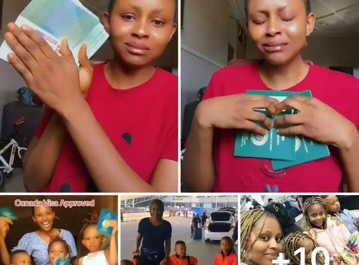 “Only God Know Wetin Her Eyes Don See For This Naija” – Lady Cries Emotionally As Her Canada Visa Gets Approved ‎(Video)