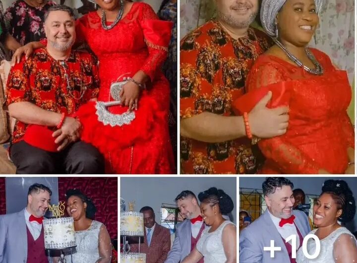 40-Years-Old Nigerian Woman Gets Married To Her White Lover After 5 Months Of Dating On Faceb00k (Photos) Congratulations To Her